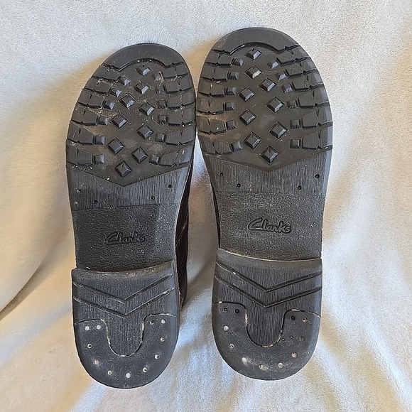 Clarks Men\'s Brown Leather Chukka‎ Boots Pebbled Leather Design Size 11M